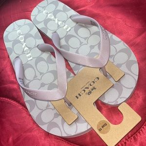 Coach flip flops
